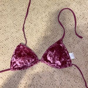 Target velvet triangle swimsuit